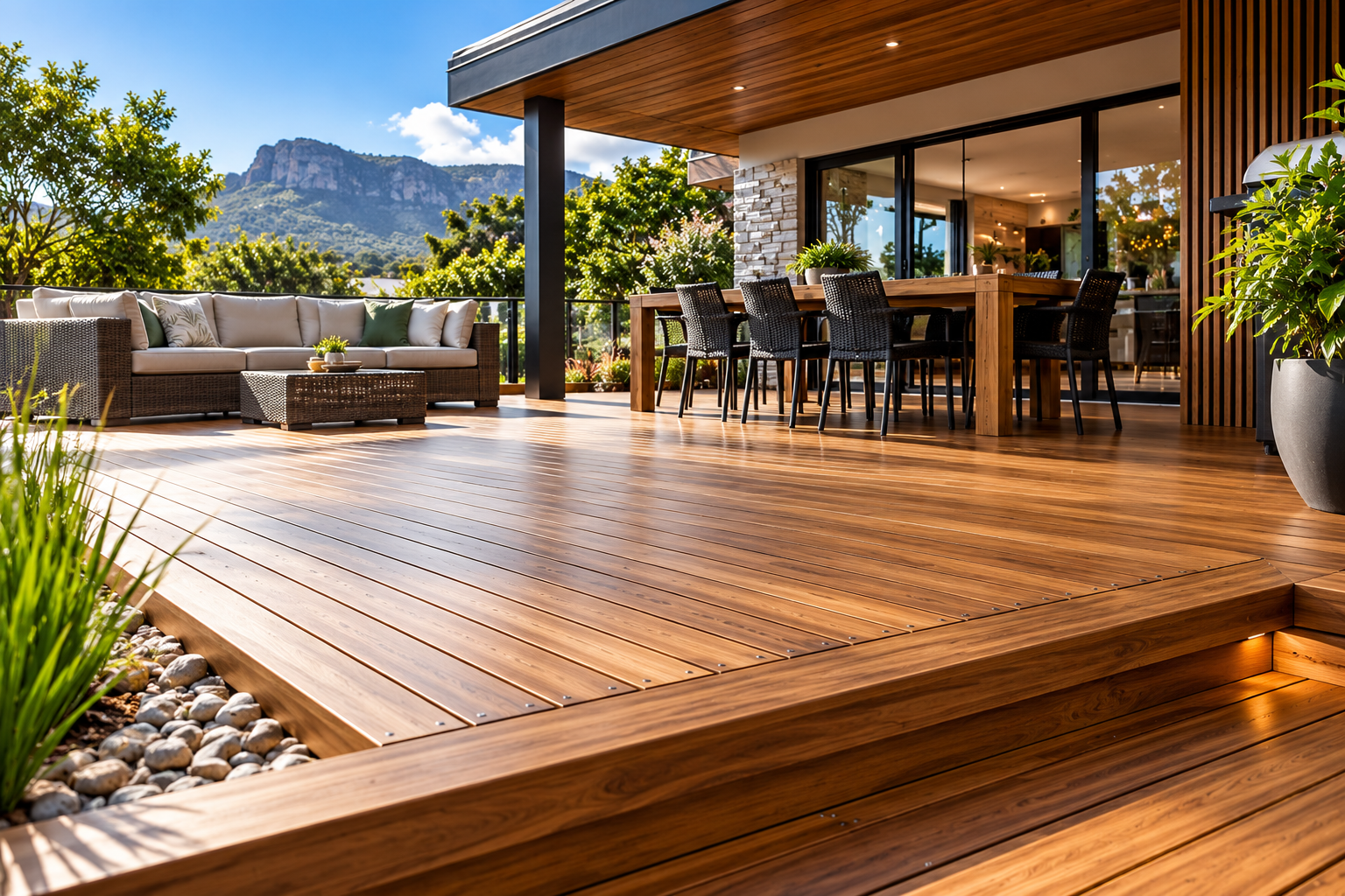 Timber decking for outdoor spaces